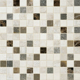 Daltile Decorative Accents 12" X 12" Straight Joint Mosaic 1" X 1" Taro Blend