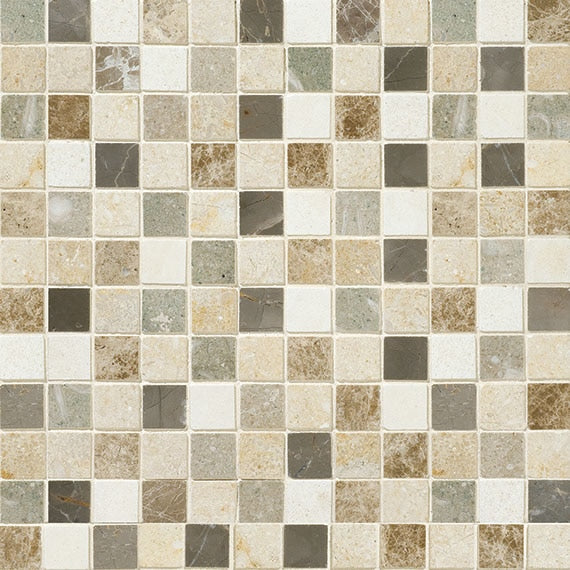 Daltile Decorative Accents 12" X 12" Straight Joint Mosaic 1" X 1" Brenta Blend