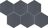 Marazzi Inyo 8"   Hexagon Microban Indigo