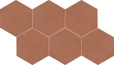 Marazzi Inyo 8"   Hexagon Microban Ember