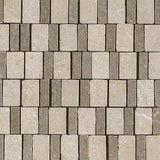 Daltile Stare Mystone Limestone 12" X 12" Abstract Mosaic  Mix Taupe