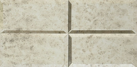 Daltile Lavaliere 12" X 12" Mosaic 3"X3" Polished Antique Mirror