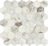 Marazzi Presario 12" X 12" 2" Hexagon Honed Lumen White