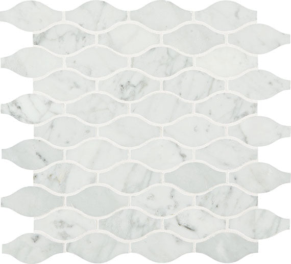 Daltile Marble 13" X 14" Marquise Carrara White