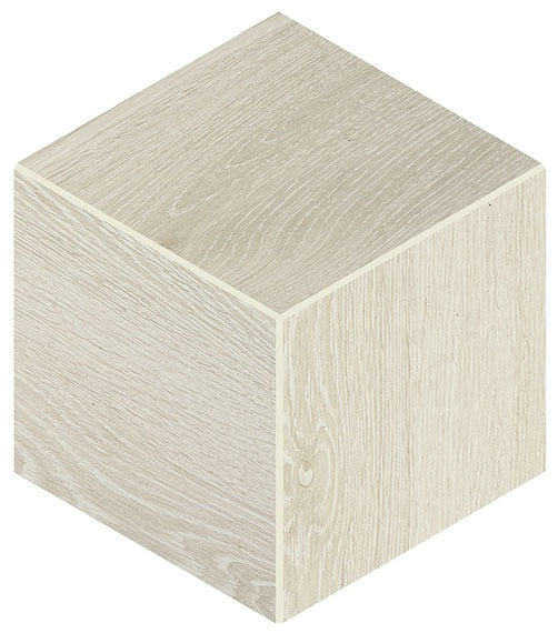 Daltile Emerson Wood 12" X 12" 3D Cube Microban Ash White