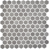 Daltile Uptown Glass 11" X 12" Hexagon Mosaic 1" Matte Matte Frst Moka