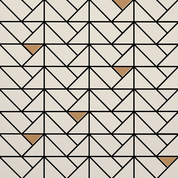 Daltile Stare Eclettica 16" X 16" Straight Joint Mosaic Cream