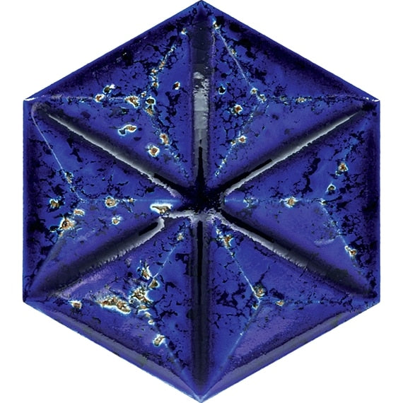 Daltile Stare Fyre 7" X 7" Hexagon Midnight Blue