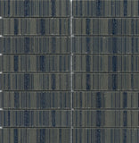 Emser Newtro 12"x12" Stacked Mosaic "1x6" Polished Navy