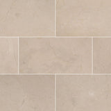 MS International Natural Stone Marble 12" x 24" Honed Crema Marfil Select