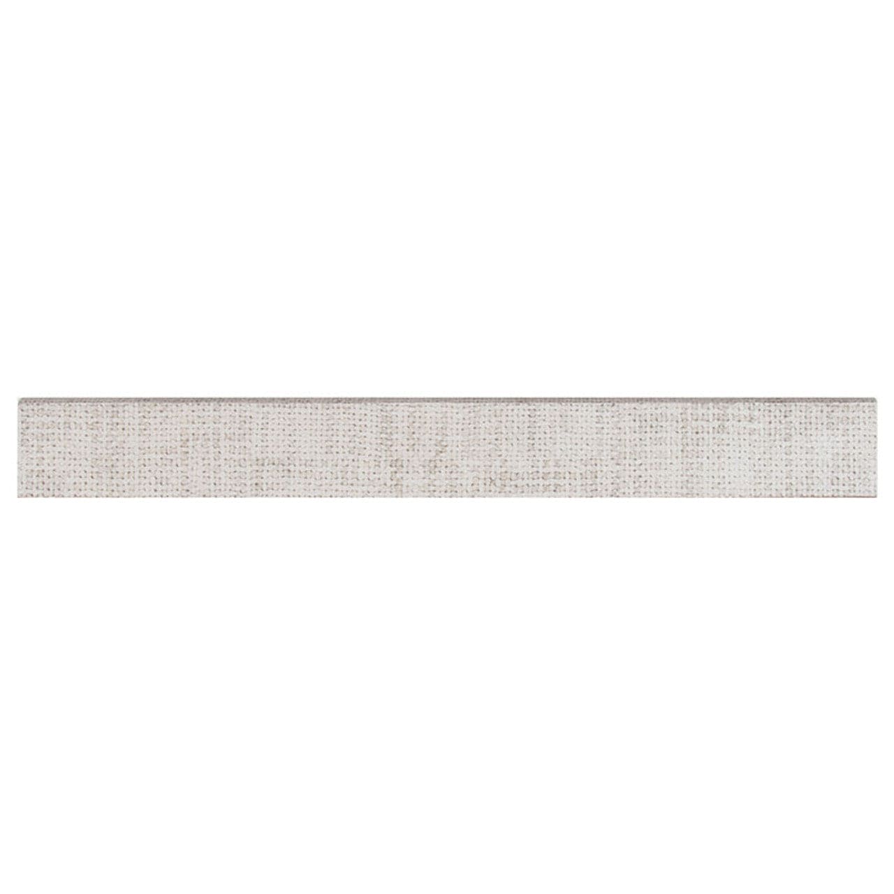 MS International Tektile 3" x 24" Bullnose Crosshatch Ivory