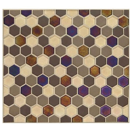 Daltile Coastal Keystones 12" X 12" Hexagon Mosaic 1" Treasure Island