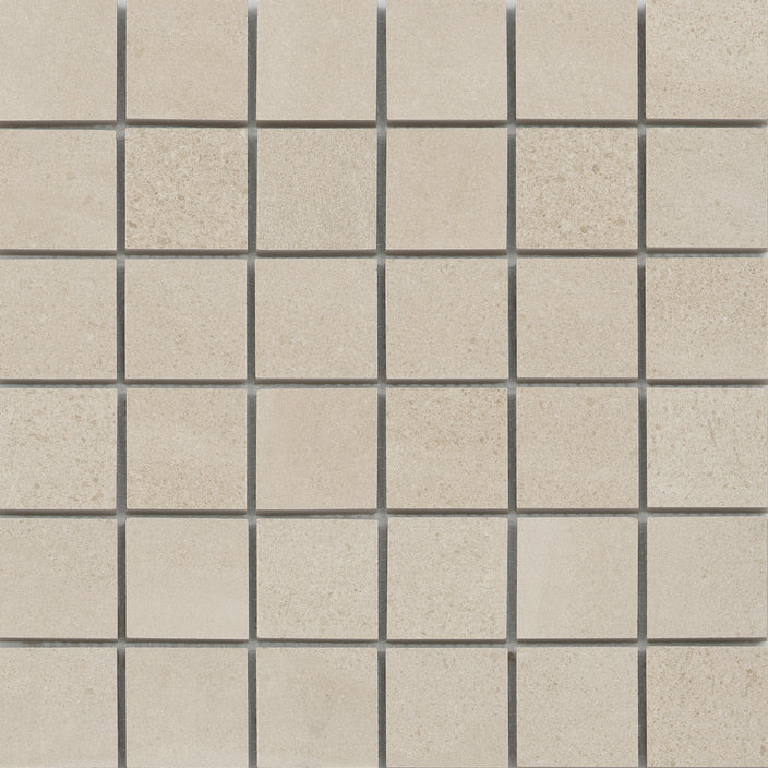 Emser Porto II 12"x12" Mosaic 2"x2" Matte Ivory