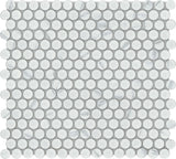 Emser Elegan 11"x12" Penny Round Mosaic Matte Calacata