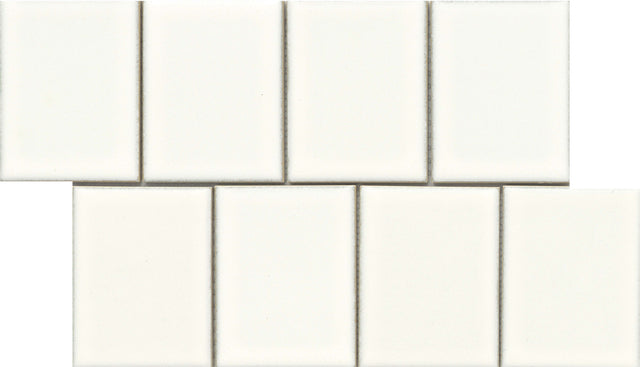 Emser Cuadro 9"x14" Mosaic 4"x5" Polished White