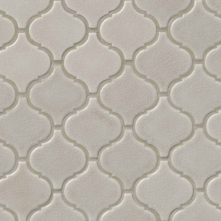 MS International Decorative Mosaic 12" x 12" Arabesque  Fog