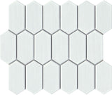 Emser Omni 10"x12" Picket Mosaic 1.8"X3.8" Polished White