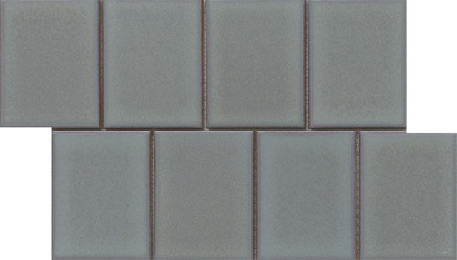 Emser Cuadro 9"x14" Mosaic 4"x5" Polished Gray