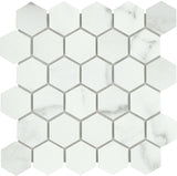 Emser Visconde 12"x12" Hexagon Mosaic "2x2" Matte Silver