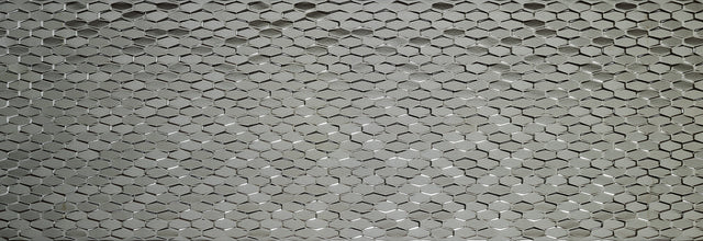 Emser Artwork 12"x35"  Hexagon Silver