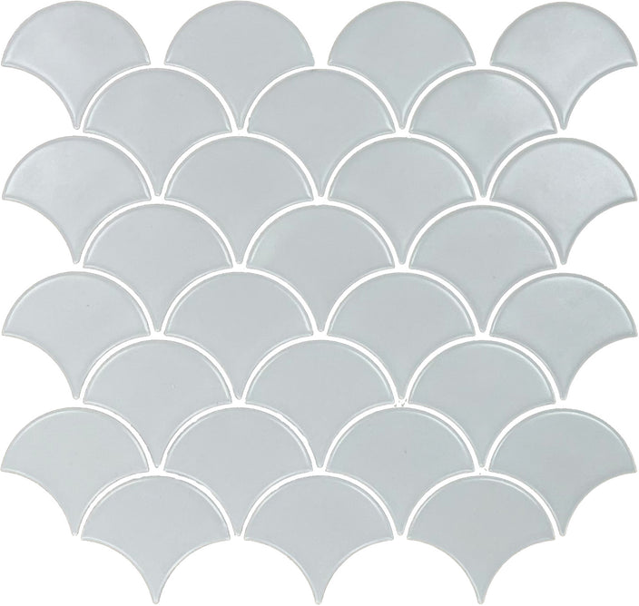 Emser Impact 11"x12" Fan Mosaic 3"x3" Matte Gray