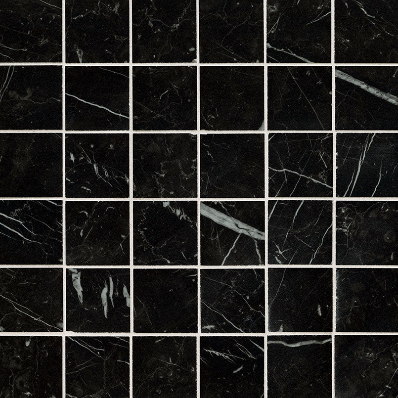 MS International Regallo 2" x 2" Mosaic Matte Marquina Noir