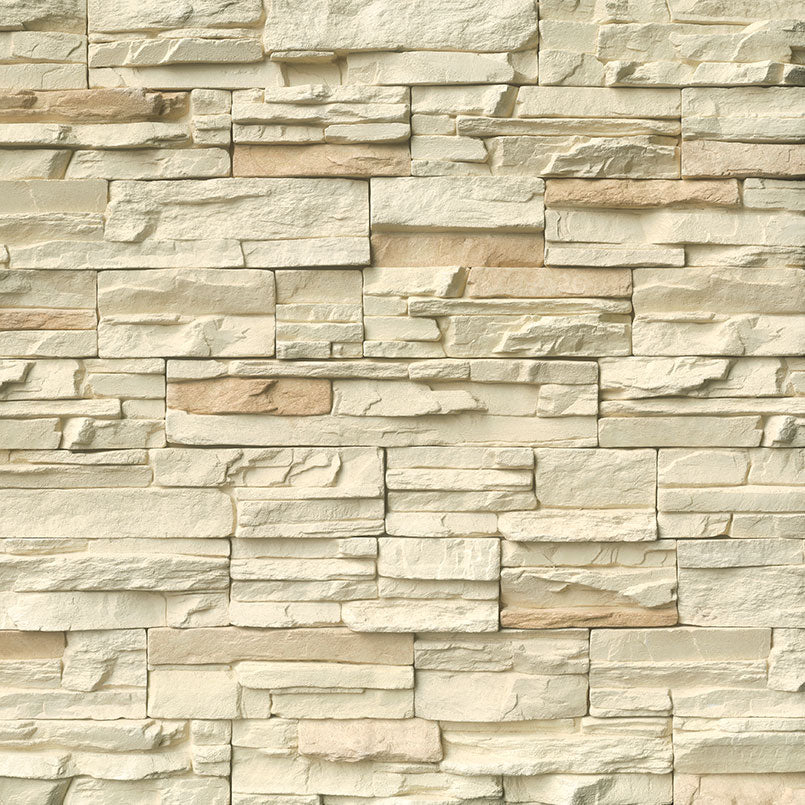 MS International Stacked Stone 12" x 12" Flats Peninsula Cream