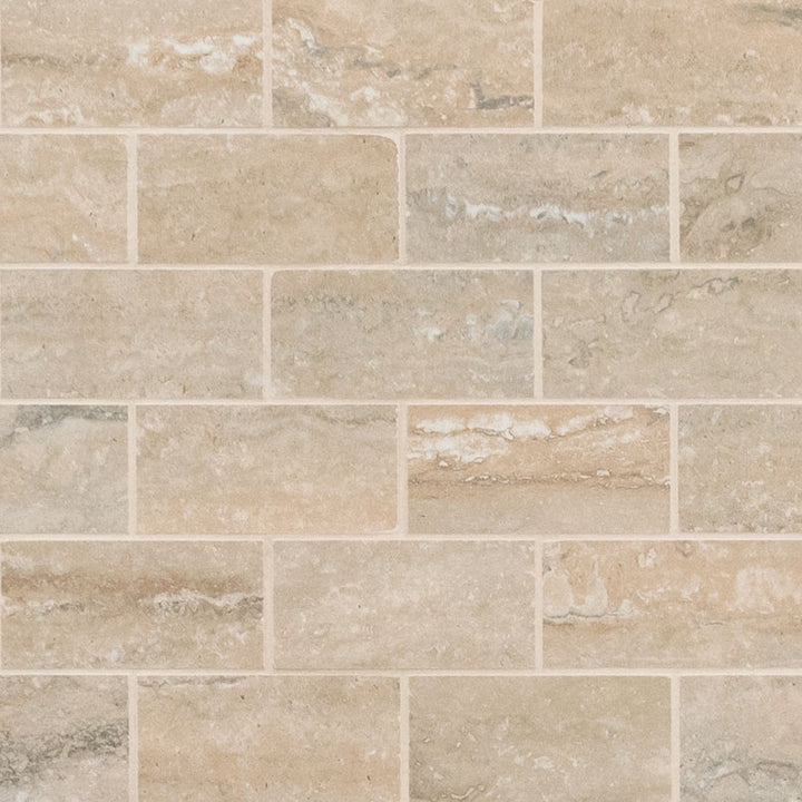 MS International Veneto 2" x 4" Mosaic Polished Sand