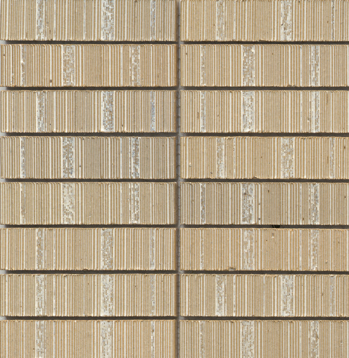 Emser Newtro 12"x12" Stacked Mosaic "1x6" Polished Ivory