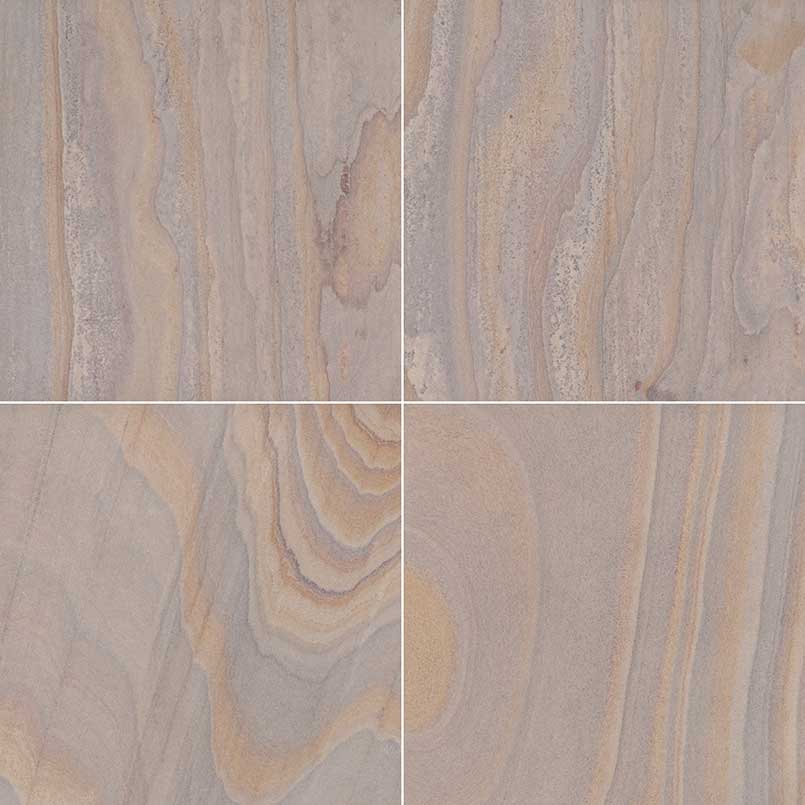 MS International Slate And Quartzite 12" x 12" Gauged Teak Sandstone