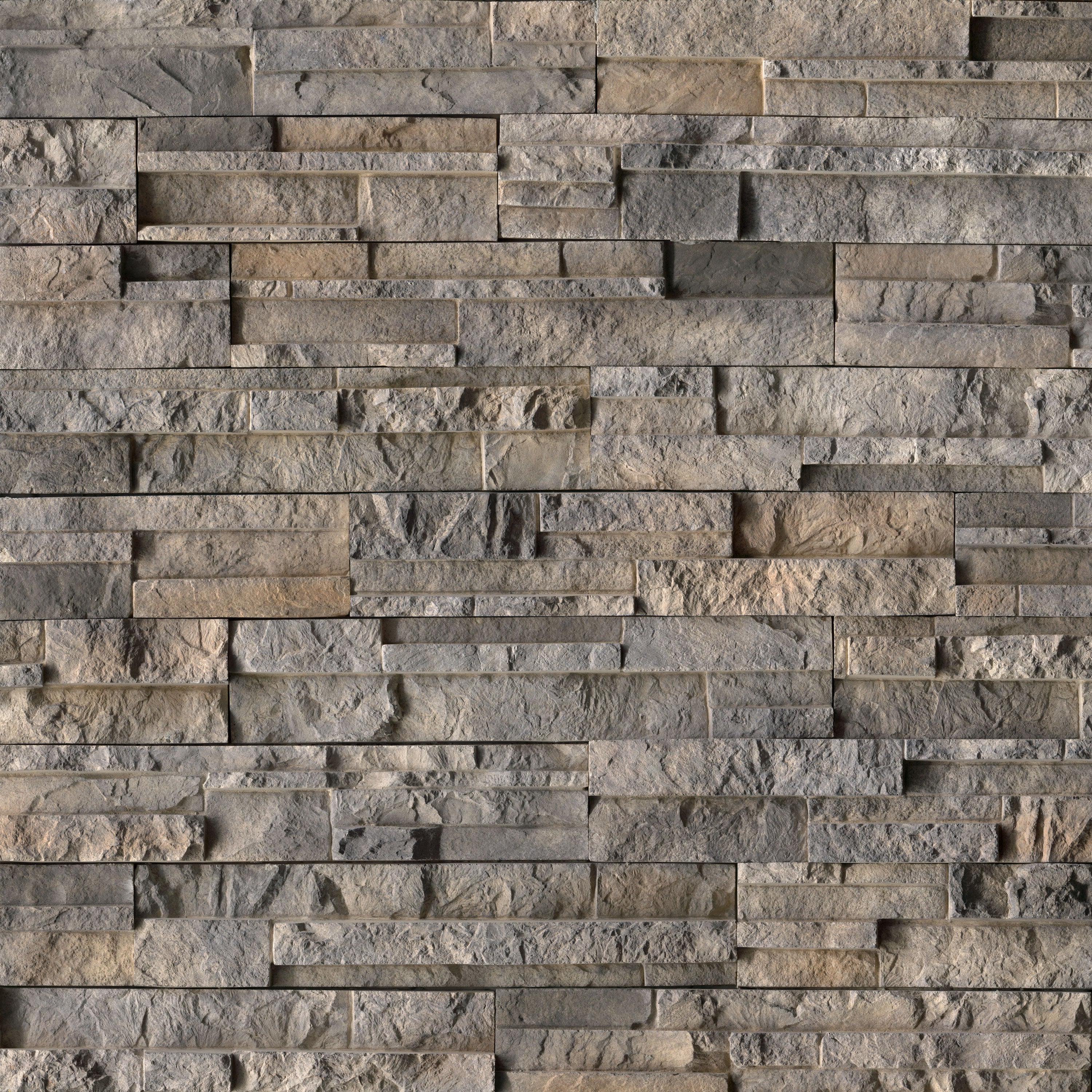 MS International Stacked Stone 12" x 12" Flats Rockford Multi