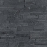 MS International Decorative Mosaic 6" x 12" Veneer Peel and Stick Midnight Ash