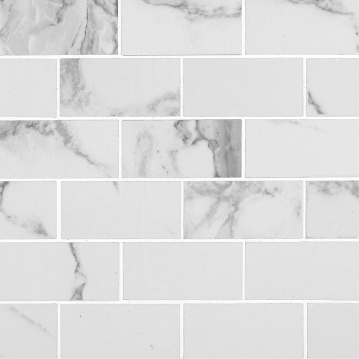 MS International Pietra 2" x 4" Mosaic Polished Statuario