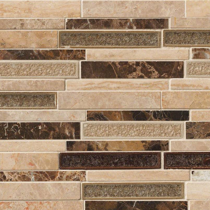 MS International Decorative Mosaic 12" x 12" Interlocking Stonegate