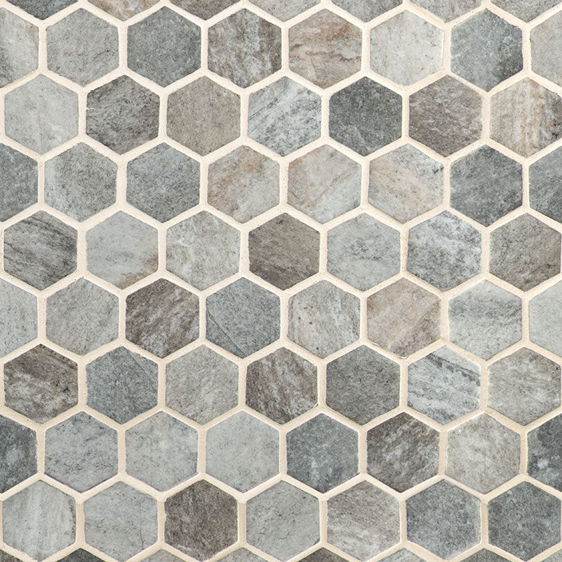 MS International Decorative Mosaic 12" x 12" Hexagon Stonella