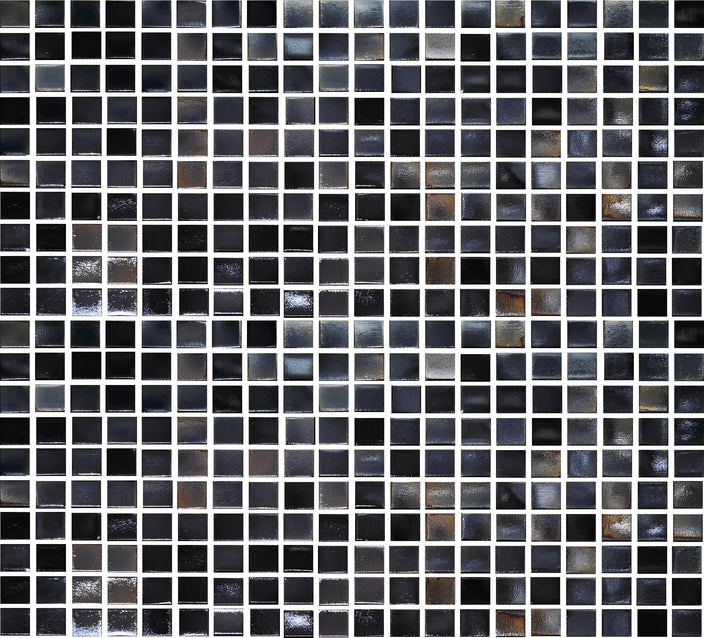 Emser Galore 13"x13" Mosaic 0.625"X0.625" Polished Black