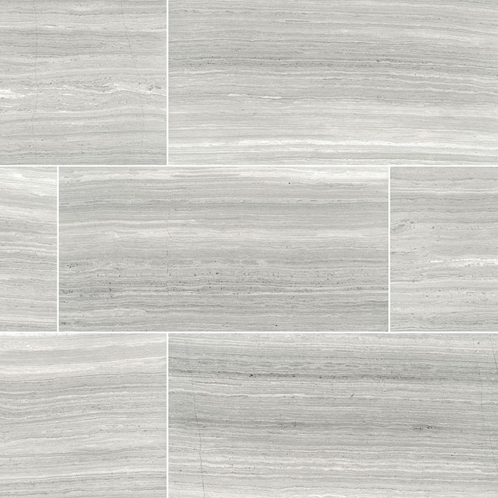 MS International Natural Stone Marble 12" x 24" Honed White Oak