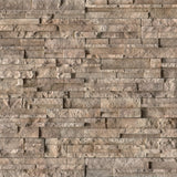 MS International Stacked Stone 12" x 12" Corner Woodville Rustic