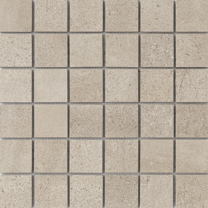 Emser Porto II 12"x12" Mosaic 2"x2" Matte Fawn