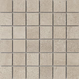 Emser Porto II 12"x12" Mosaic 2"x2" Matte Fawn